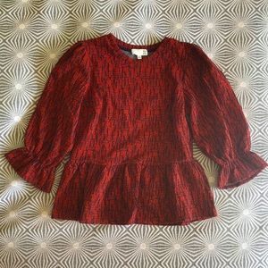 Anthropologie Peplum Top